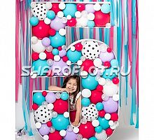 Цифра 5 из шаров (аэромозайка)