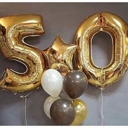 Композиция шаров с цифрой №072