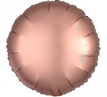Шар Круг Розовое Золото сатин 40см