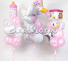 Фонтаны с Аистом на выписку девочки