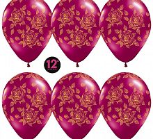 Шаров Бургундия (Золотые розы) 30см