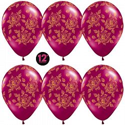 Шаров Бургундия (Золотые розы) 30см