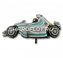 Шар Машина Формула 1 белая 115см