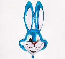 Шар Заяц (голубой) 85см