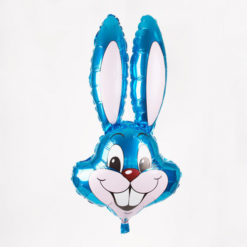 Шар Заяц (голубой) 85см