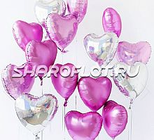 Оформление шарами на день влюбленных