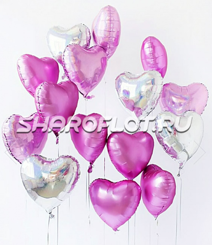Оформление шарами на день влюбленных
