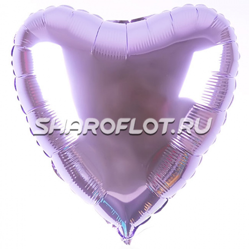 Шар Сердце Сиреневое 40см