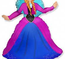 Мини-шар Принцесса Зимняя 25см