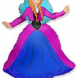 Мини-шар Принцесса Зимняя 25см