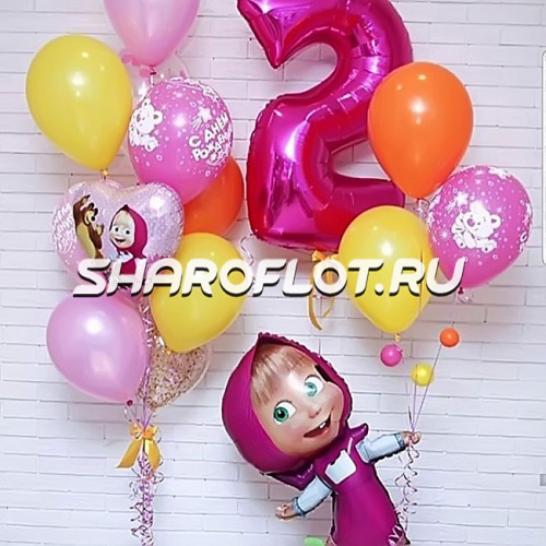 Шары для девочки на 2 года