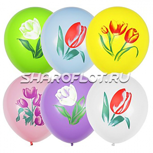 Шарики Тюльпаны, 30см