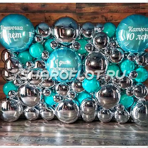 Фотозона с кругами 2х3 м на каркасе Фотозона с кругами 2х3 м на каркасе