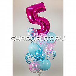 Композиция шаров с цифрой №026