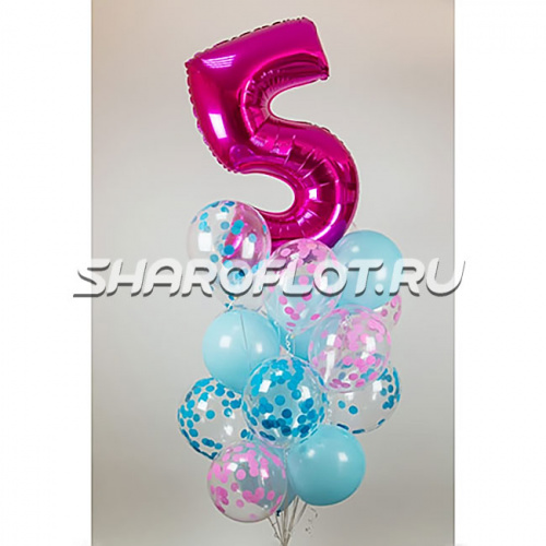 Композиция шаров с цифрой №026