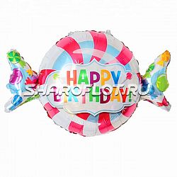 Шар Конфета с Днем рождения 95см