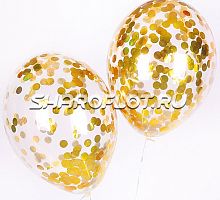 Шары с конфетти средний круг