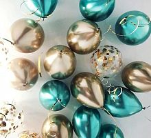 Шары Золотые Тиффани 30см