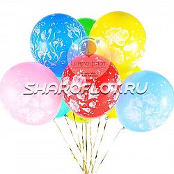 Шары Розы и цветы 30см