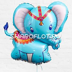 Шар Слон Голубой 80см