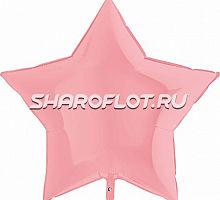 Шар Звезда Макарунс Розовая 80см