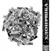 Хлопушка с конфетти Пневмо Серебро 40см