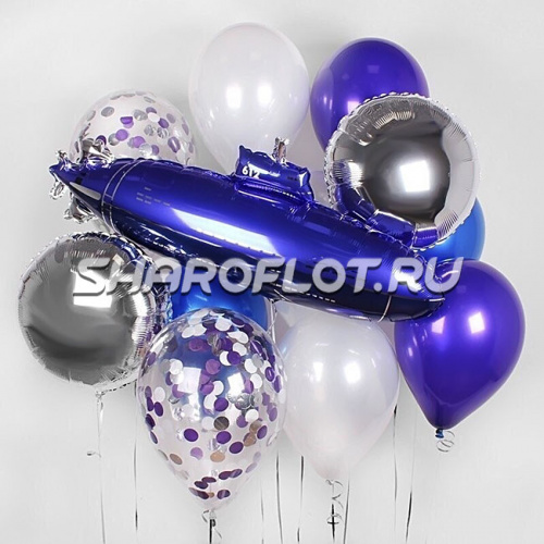 Композиция из воздушных шаров для мальчика