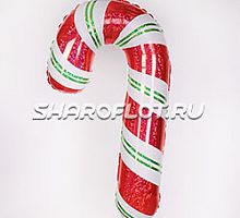 Шар Леденец Красно-зеленый Голография 70см