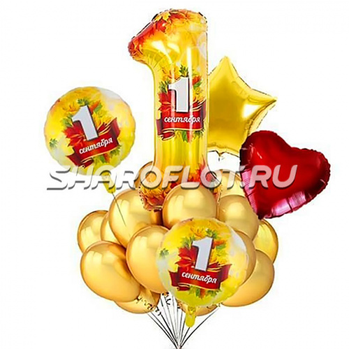 Букет шаров Снова в школу