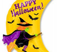 Шар Ведьма на метле 130см