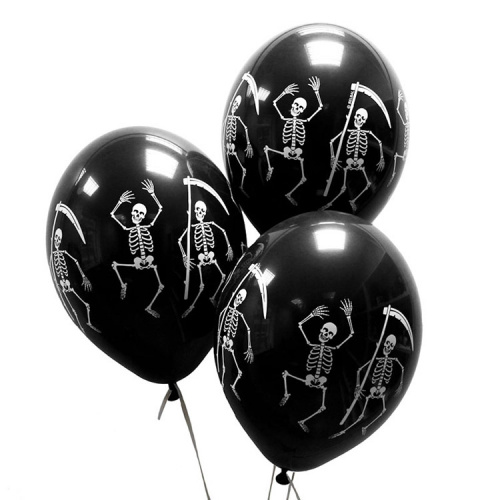 Черные шары Танцующий Скелет 30см Черные шары Танцующий Скелет 30см