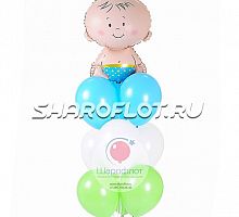 Фонтан шаров Это мальчик №1