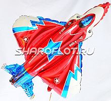 Шар Самолет-истребитель Красный 90 см