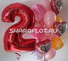 Шары на 2 года девочке