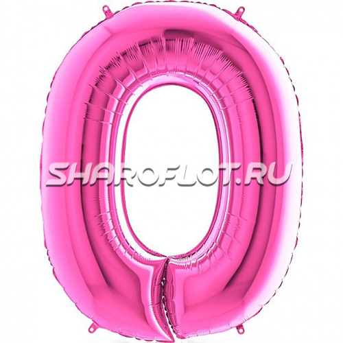 Шар Цифра 0 Розовая 85см