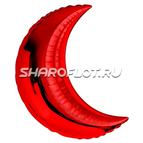 Шарик в виде месяца Красный