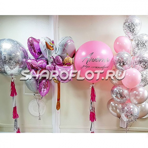 Оформление выписки дочки «Мега»