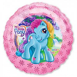 Шар Пони голубая 40см