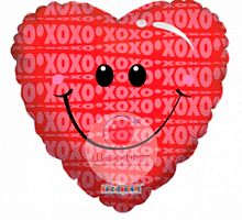 оздушный шарик из фольги Сердце Хохо