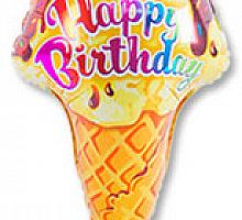 Шар Мороженное Happy Birthday 60см
