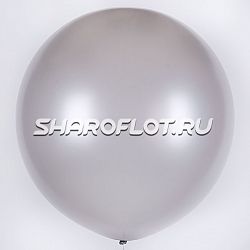 Большой шар Серебрянный металлик 80см