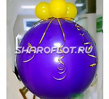 Шар-сюрприз с шариками Фиолетовый 70см