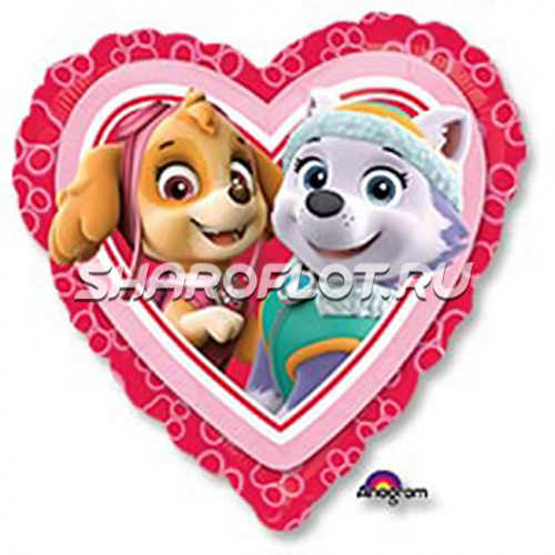 Шар Сердце Скай и Эверест 40см