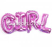 Надпись Girl розовая 112см