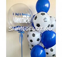 Фонтан из 11 шаров для мальчика