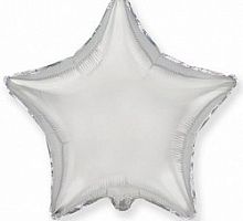 Шар Звезда Серебряная 70см