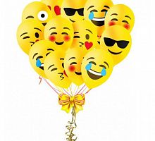 Шары Смайлы Эмодзи 30см