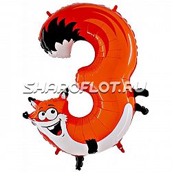 Шар Цифра 3 Детская 85см