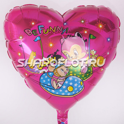 Шар Сердце Мышки 40см