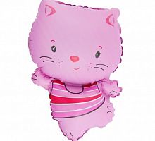 Мини-шар Котенок Розовый 25см